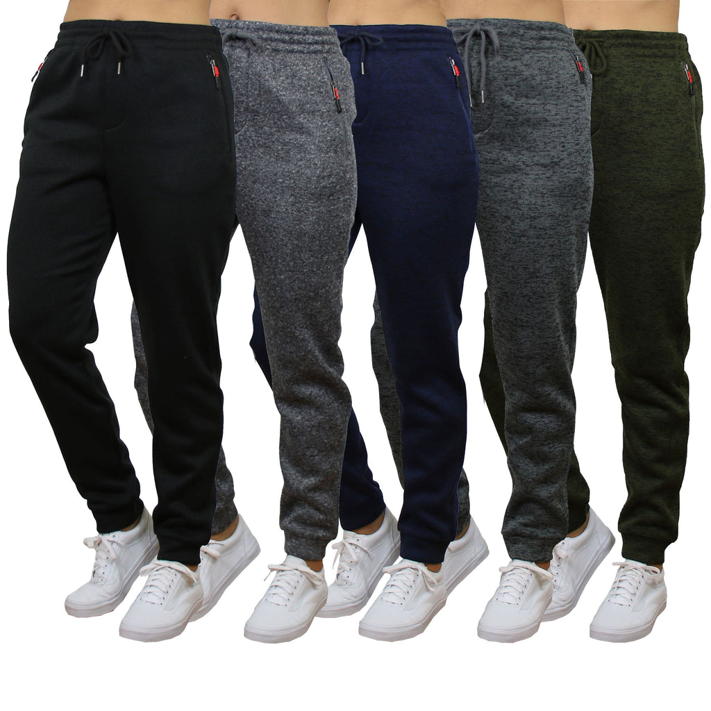 Men's Jogger Sweatpants With Zipper Pockets (2-Pack) 