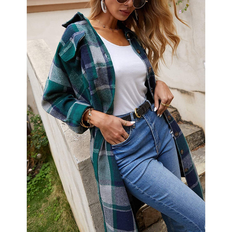 Womens Lounge Lapel Button Up Long Sleeve