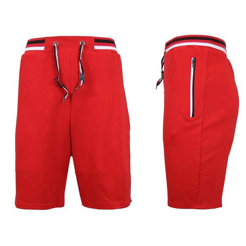Women's Lounge Tech Jogger Shorts with Zipper Side Pockets Women's Apparel Red S - DailySale