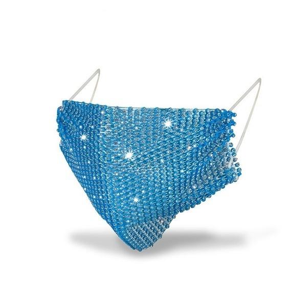 Women's Net Sun Diamond Mask Face Masks & PPE Blue - DailySale