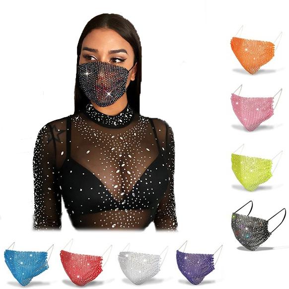 Women's Net Sun Diamond Mask Face Masks & PPE - DailySale