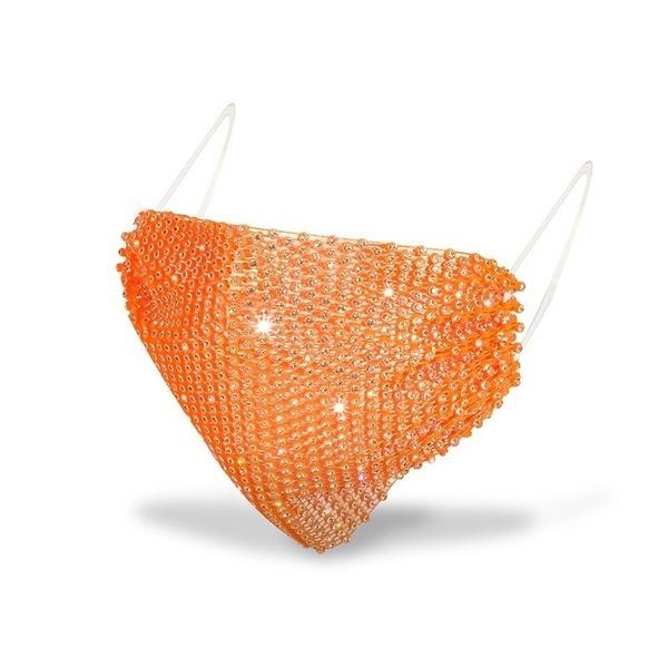 Women's Net Sun Diamond Mask Face Masks & PPE Orange - DailySale