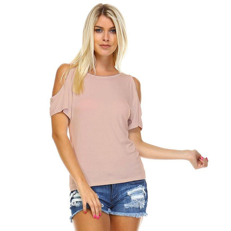 Women's Open-Shoulder Short Sleeve Top - Assorted Color and Sizes Women's Apparel - DailySale