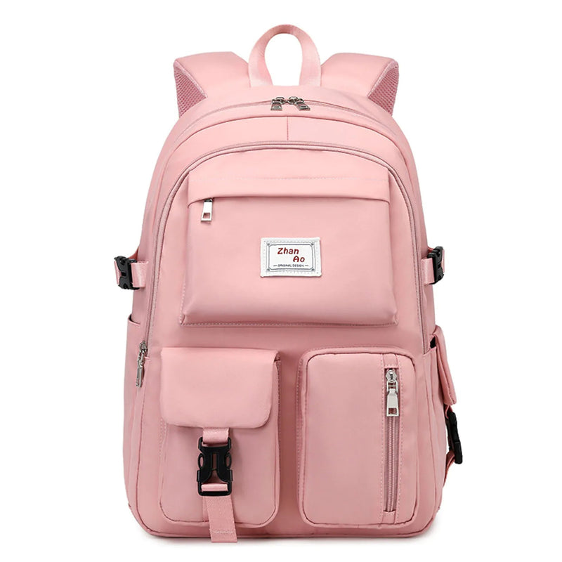 Women's Oxford Fabric Adjustable Large Capacity Backpack Bags & Travel Pink - DailySale
