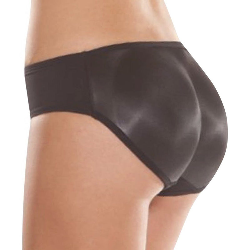 Low-Rise Lift the Hip Back Butt Booster Padded Panties - Removable foam  pads-S-Black