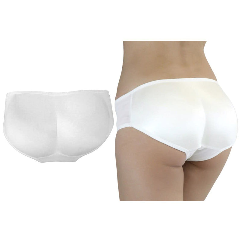 Women's Padded Panty Brief Instant Butt Booster Women's Clothing White S - DailySale