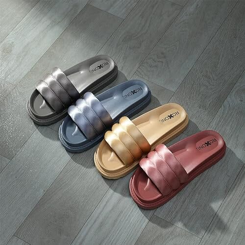 Women’s Padded Strap Slide Sandals Stylish Open Toe Sandals Women's Shoes & Accessories - DailySale