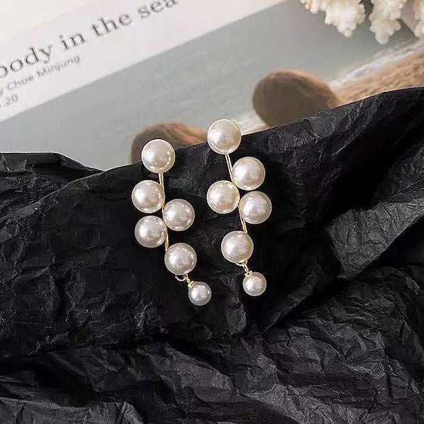 Women's Pearl Alloy Stud Earrings Earrings - DailySale