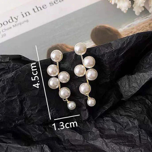 Women's Pearl Alloy Stud Earrings Earrings - DailySale