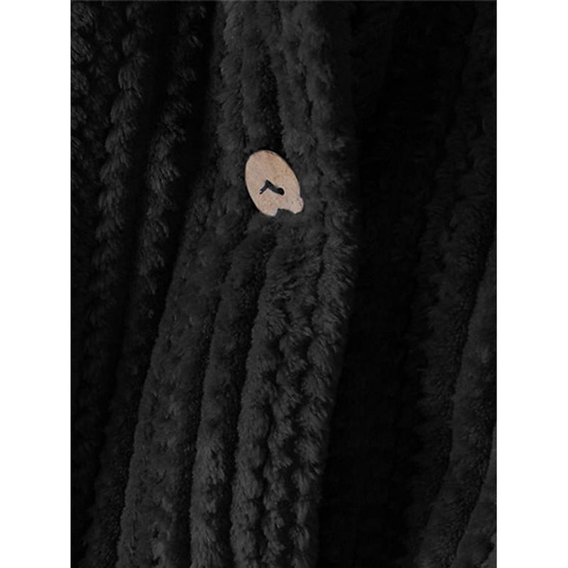 Women's Plus Size Coat Button Pocket Women's Outerwear - DailySale