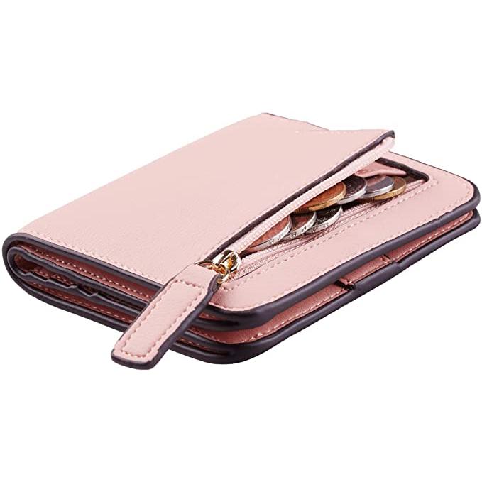 Women's RFID Blocking Mini Purse Women's Shoes & Accessories Pink - DailySale