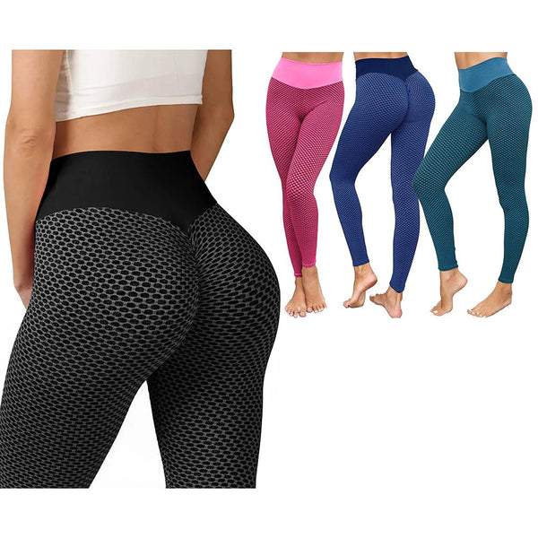 Butt Lifting Leggings With Pockets For Women Stretch Ruched Yoga