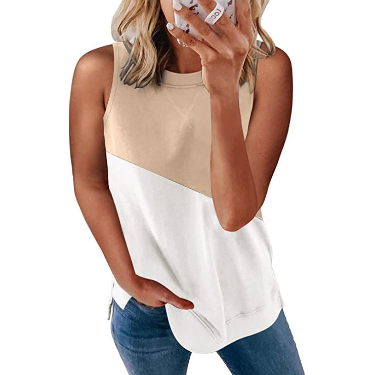 Women's Scoop Neck Tank Top Women's Tops Apricot S - DailySale