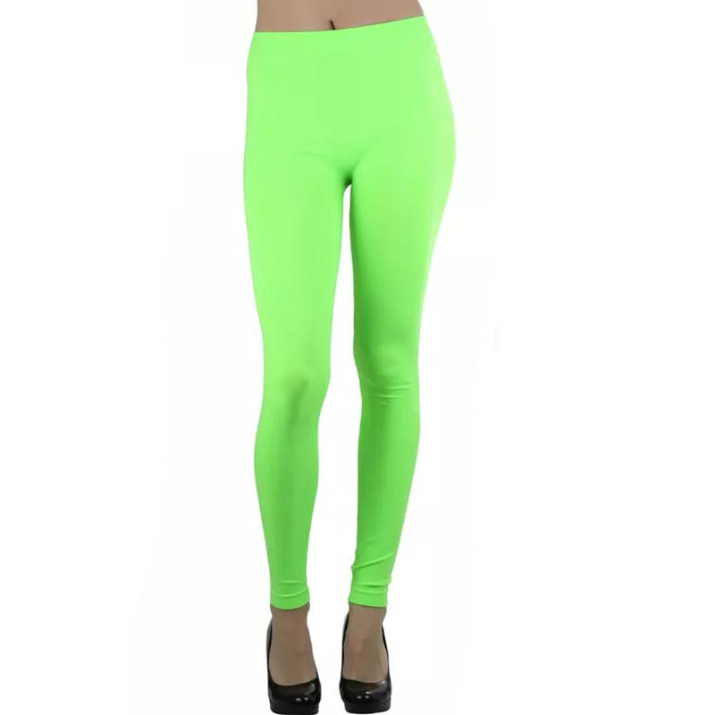 Women's Seamless Ankle Length Leggings Women's Clothing Neon Lime - DailySale