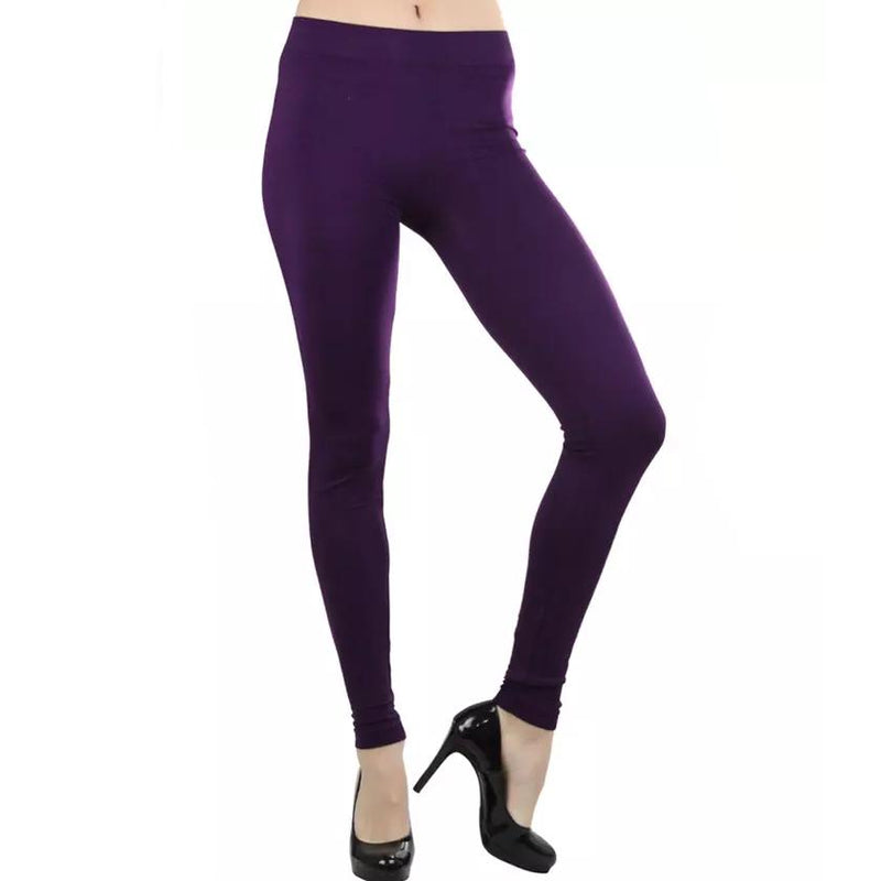 Women's Seamless Ankle Length Leggings Women's Clothing Purple - DailySale