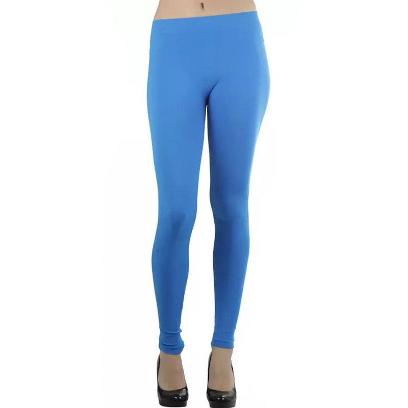 Women's Seamless Ankle Length Leggings Women's Clothing Turquoise - DailySale