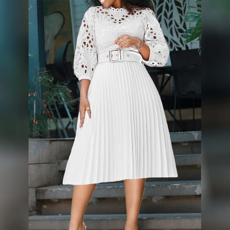 Women's Sheath Knee Length Dress Women's Dresses White S - DailySale