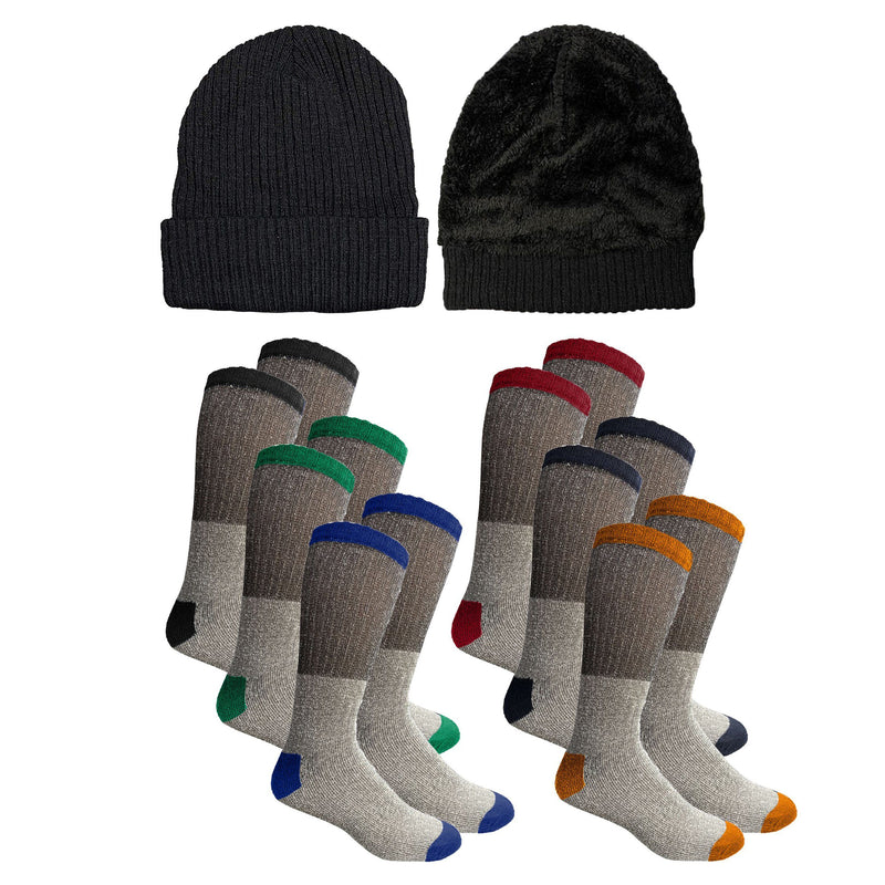 Women's Sherpa Hoodie, Hat and Thermal Socks Gift Set Women's Clothing - DailySale