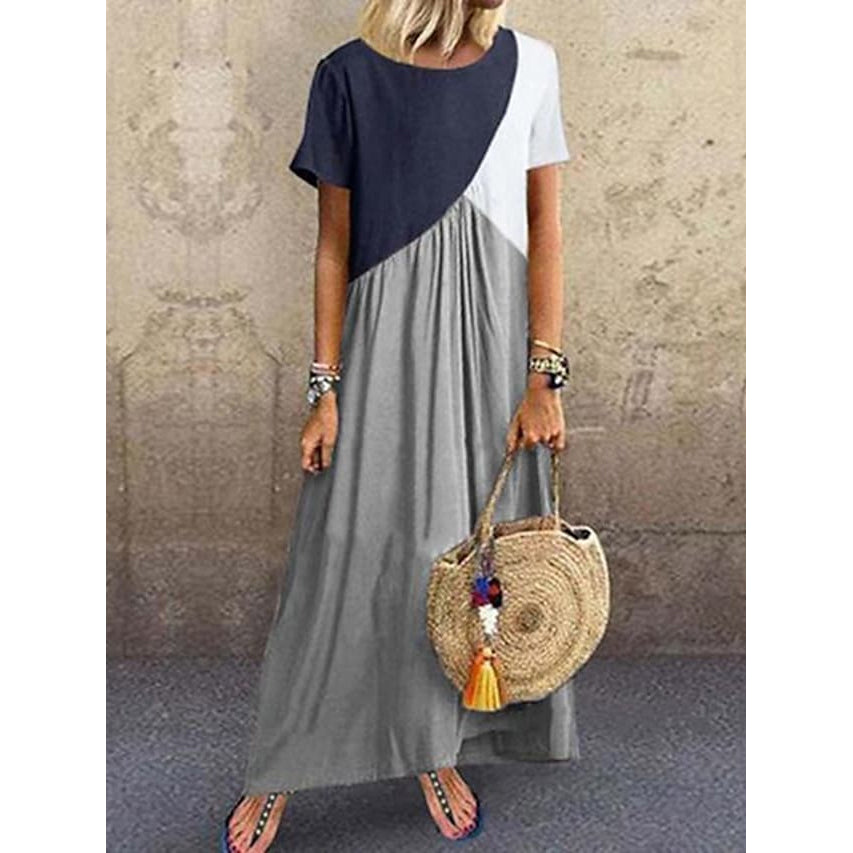 Women's Shift Dress Maxi long Dress Women's Dresses Gray S - DailySale