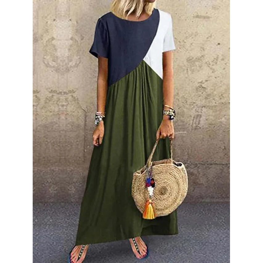 Women's Shift Dress Maxi long Dress Women's Dresses Green S - DailySale