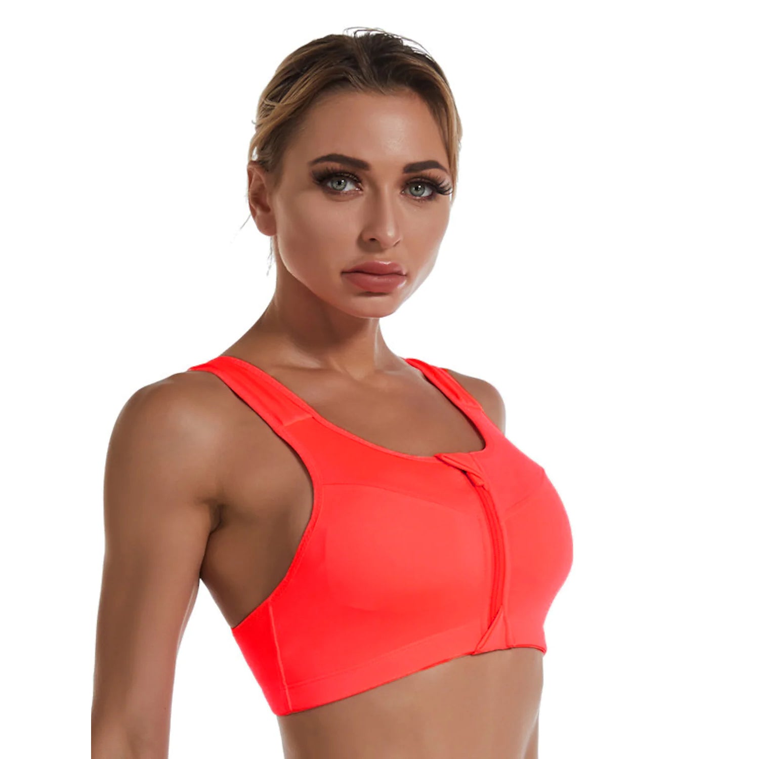 Women's Shock Resistant Sports Bra Women's Swimwear & Lingerie Orange S - DailySale