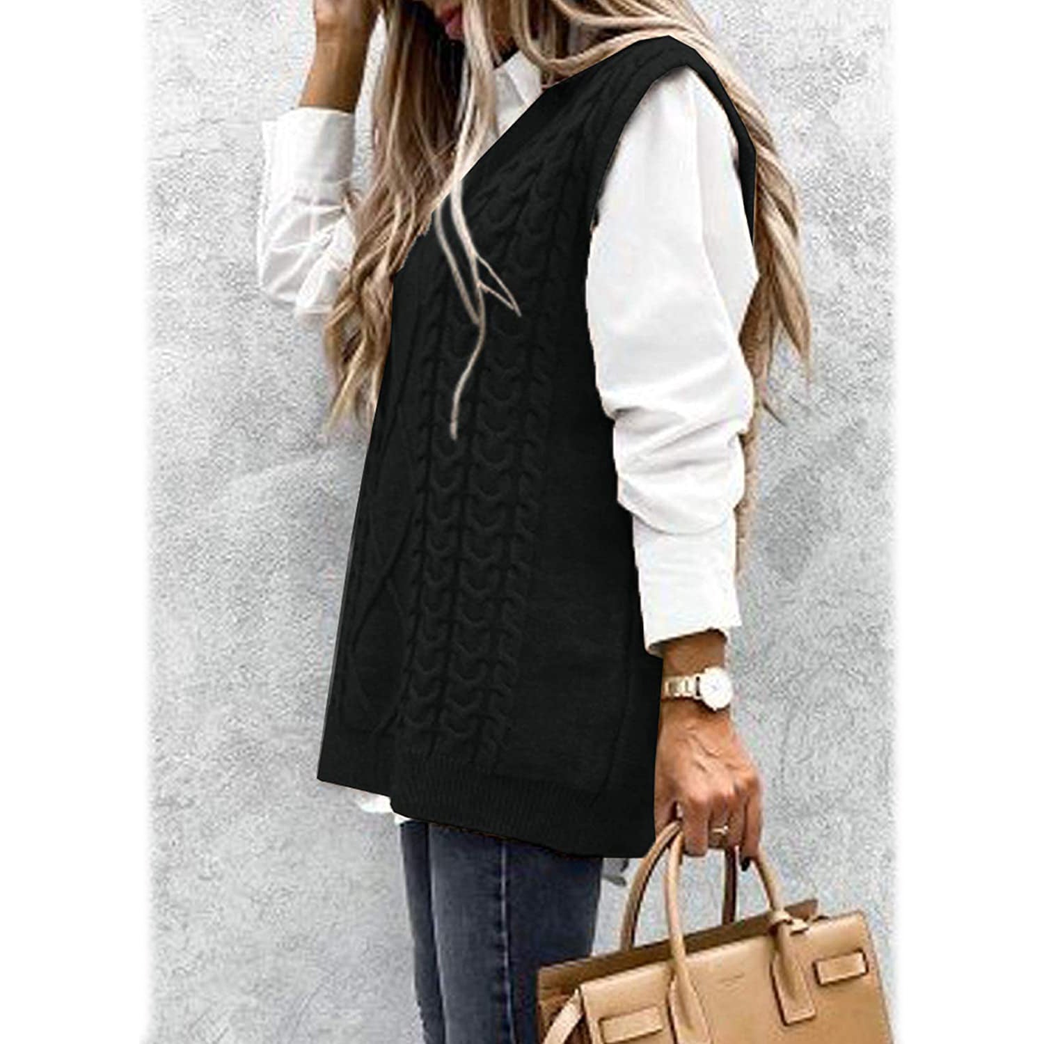 Women's Sleeveless Sweater Vest Top Women's Tops - DailySale