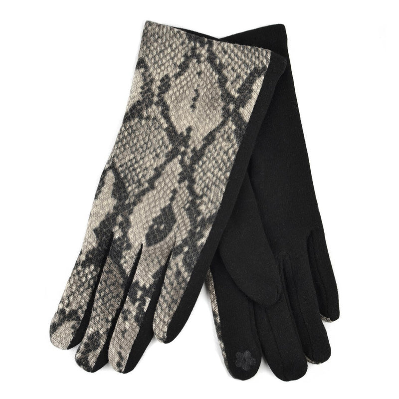 Women's Snakeskin Print Winter Touch Screen Gloves Women's Accessories - DailySale