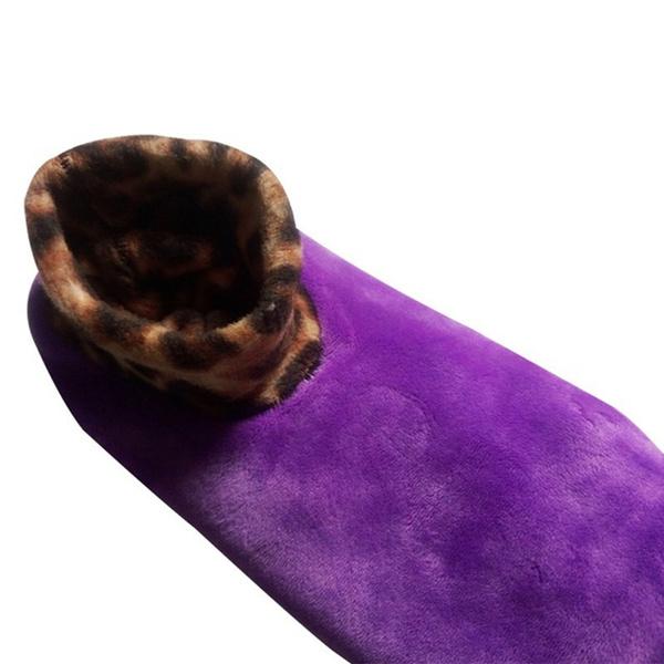 Women's Soft Bottom Plush Floor Slippers Socks Women's Shoes & Accessories Purple - DailySale