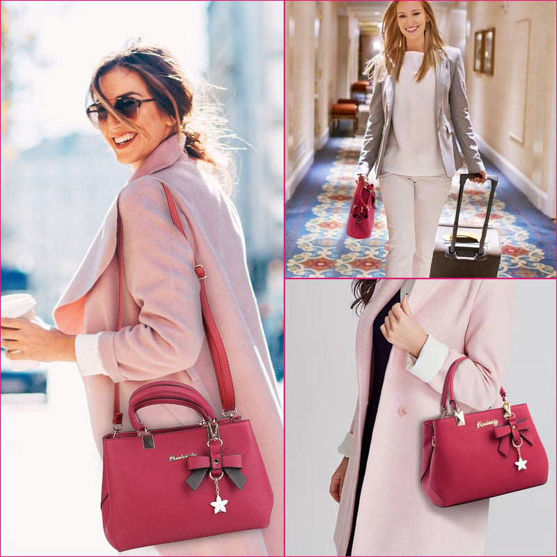 Women’s Soft Leather Handbag Tote Shoulder Crossbody Bag Bags & Travel - DailySale