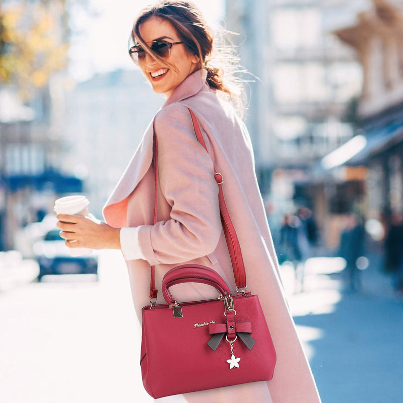 Women’s Soft Leather Handbag Tote Shoulder Crossbody Bag