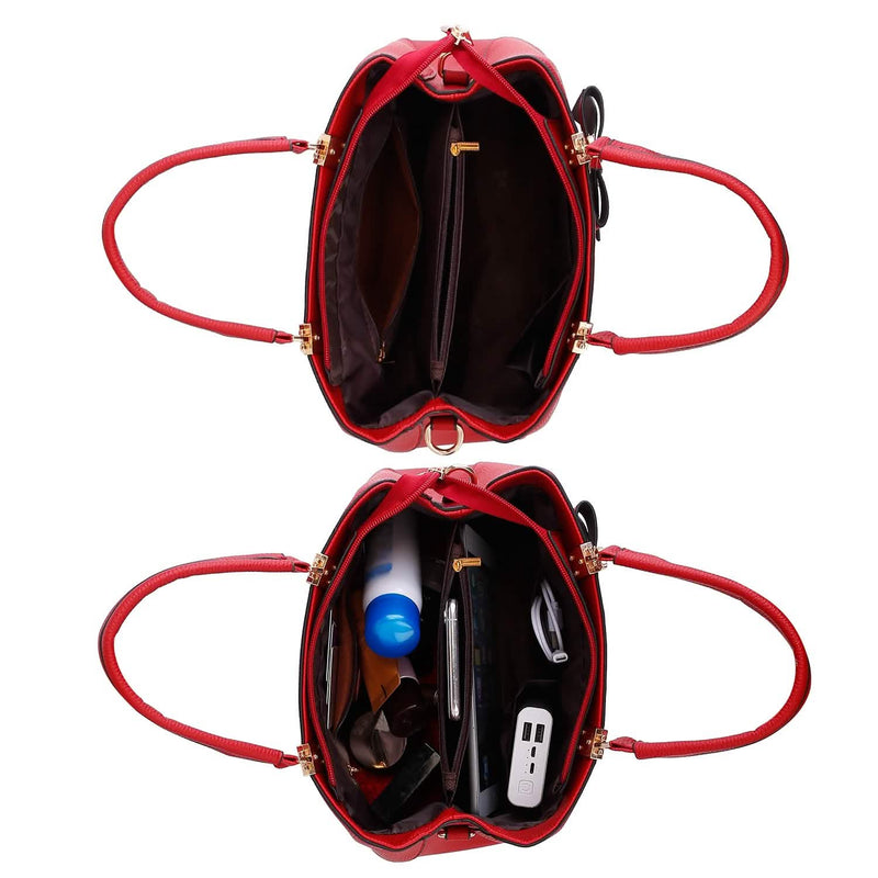 Women’s Soft Leather Handbag Tote Shoulder Crossbody Bag Bags & Travel - DailySale
