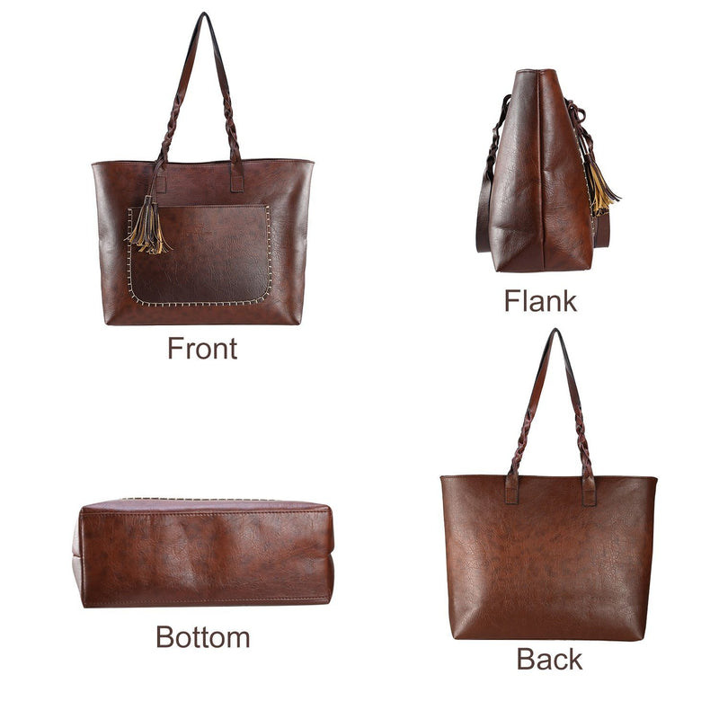 Women's Soft Leather Tote Bag Bags & Travel - DailySale