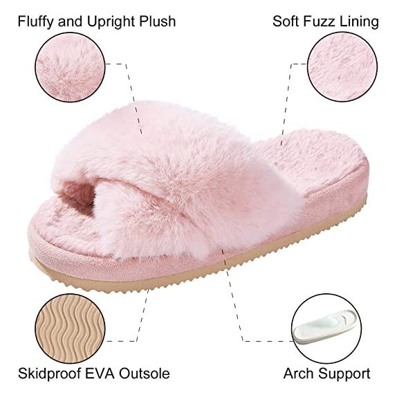 Women's Soft Plush Lightweight House Slippers Women's Shoes & Accessories - DailySale