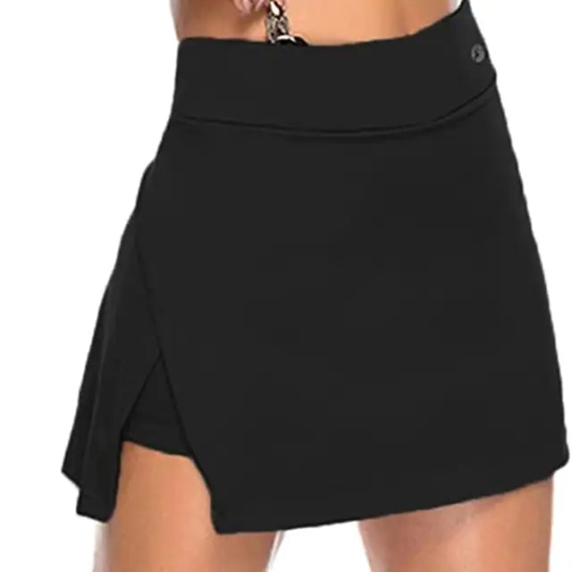 Women's Sports Skirt Running Skirt Sweatpants Women's Bottoms Black S - DailySale