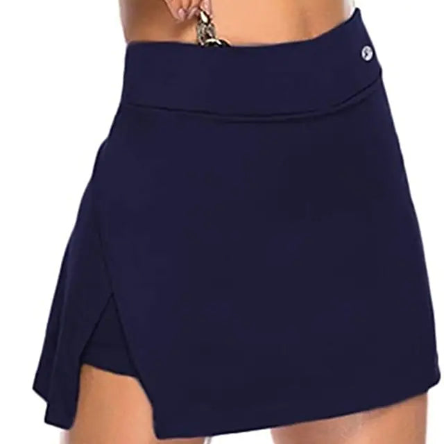 Women's Sports Skirt Running Skirt Sweatpants Women's Bottoms Dark Blue S - DailySale