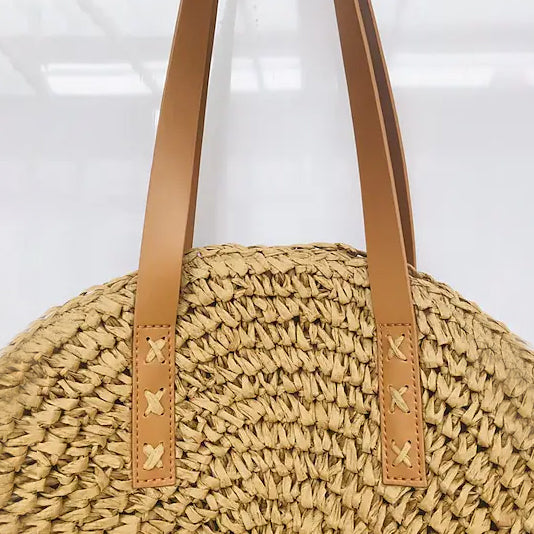 Women's Straw Tote Bag Boho Style Bags & Travel - DailySale