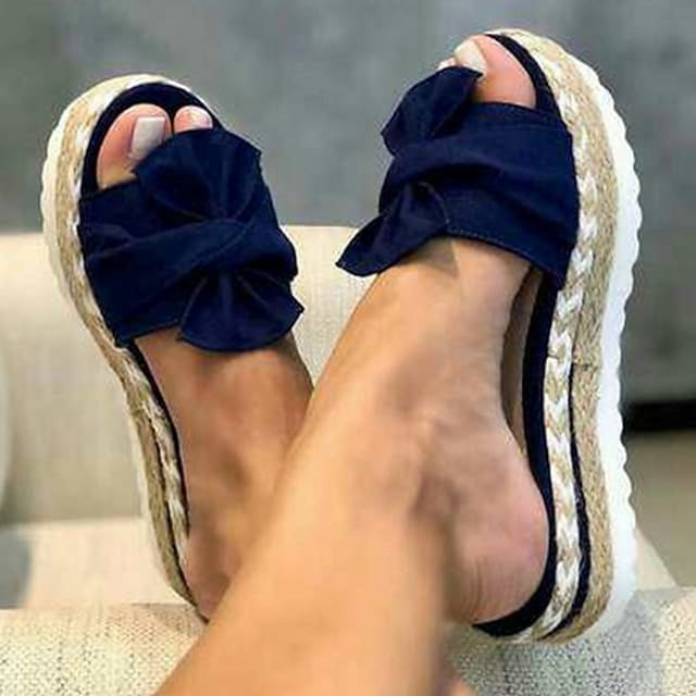Women's Summer Casual Platform Sandals Women's Shoes & Accessories Blue US5.5 - DailySale