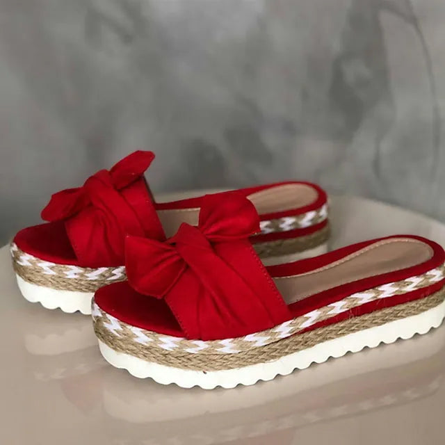 Women's Summer Casual Platform Sandals Women's Shoes & Accessories Red US5.5 - DailySale