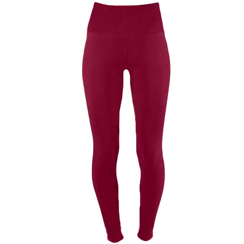 Women's Super Soft Tummy Control Leggings Women's Apparel M Red - DailySale