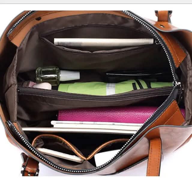Women's Tote Shoulder Bag PU Leather Bags & Travel - DailySale