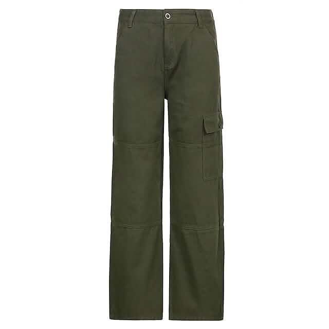Women's Trouser Cargo Pants Women's Bottoms Army Green S - DailySale