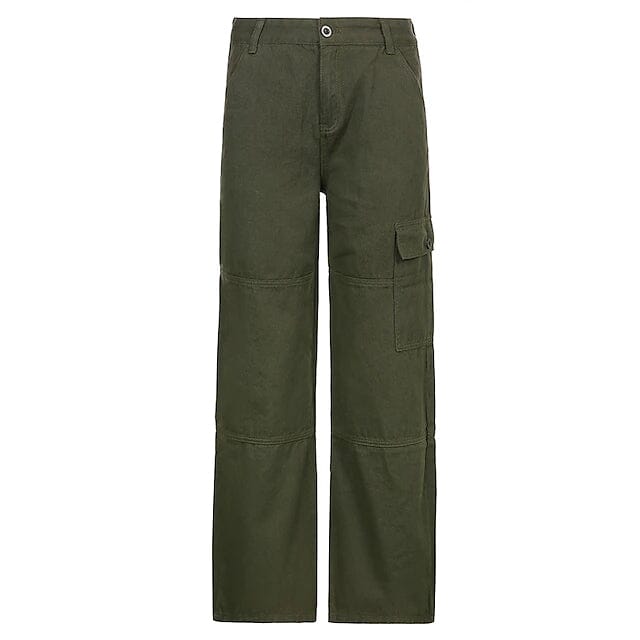 Women's Trouser Cargo Pants Women's Bottoms Army Green S - DailySale