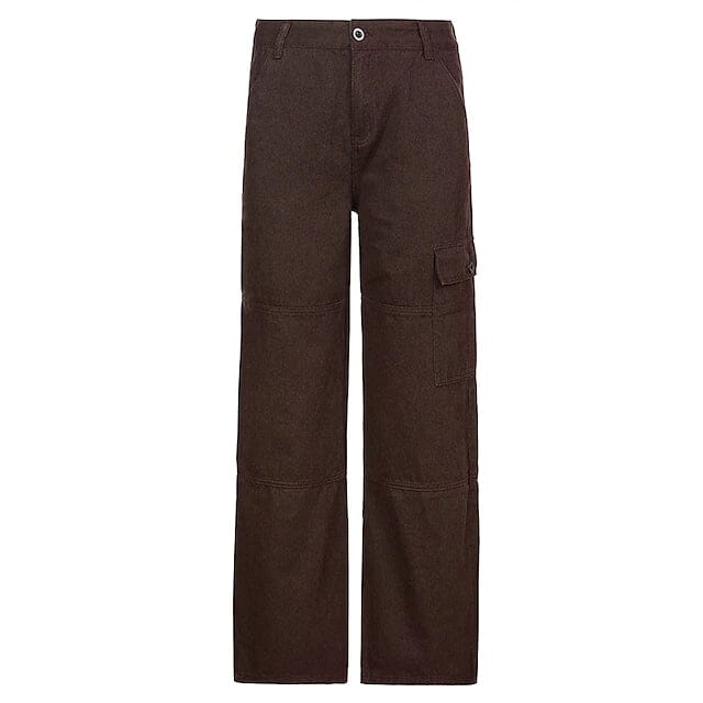 Women's Trouser Cargo Pants Women's Bottoms Brown S - DailySale