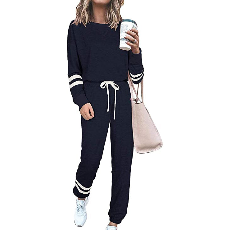 Women’s Two-Piece Pajamas Set Women's Loungewear Navy S - DailySale