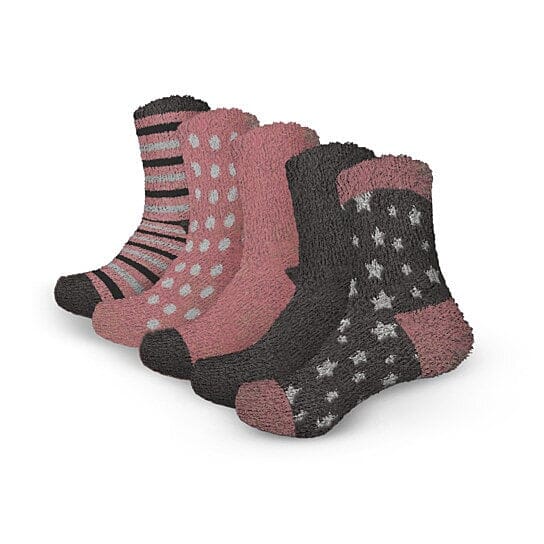 Women's Ultra-Plush Cozy Warm Fuzzy Fluffy Crew Socks Women's Shoes & Accessories - DailySale