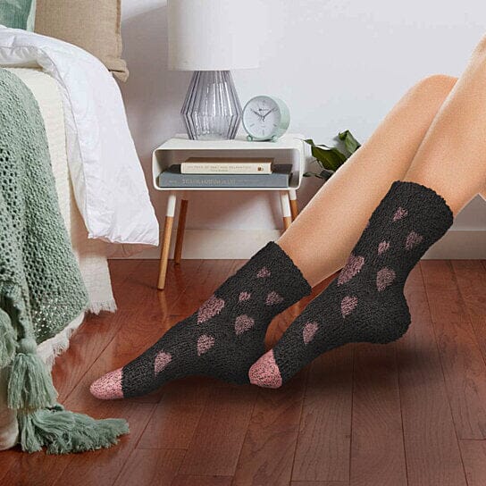 Women's Ultra-Plush Cozy Warm Fuzzy Fluffy Crew Socks Women's Shoes & Accessories - DailySale