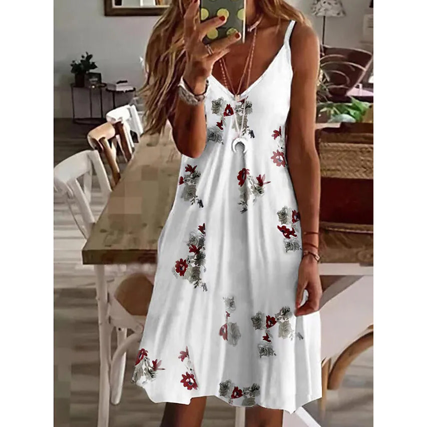 Women's V-Neck Casual Sling Dress Women's Dresses - DailySale