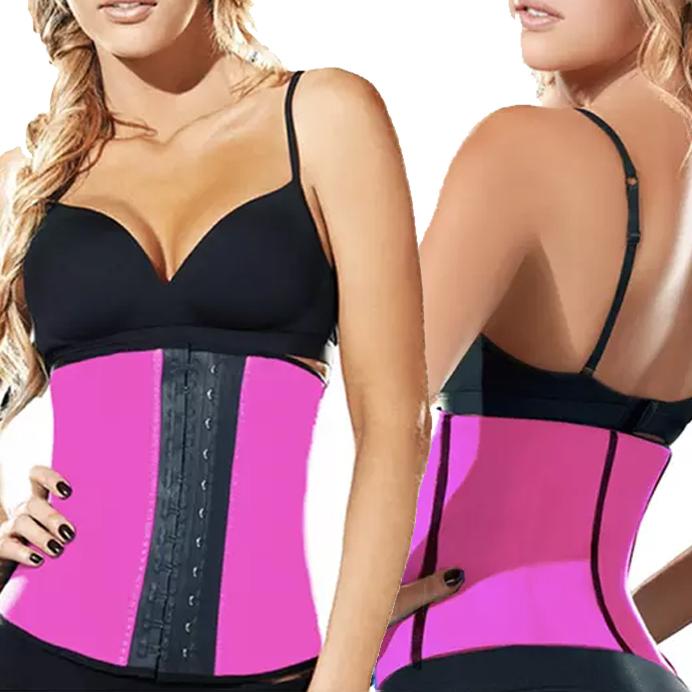 Women's Waist-Trainer Hourglass Slimming Corset Women's Clothing Pink S - DailySale