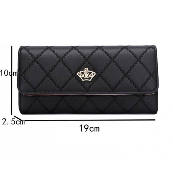 Womens Wallets Purses Plaid PU Leather Long Wallet Hasp Phone Bag Women's Shoes & Accessories - DailySale