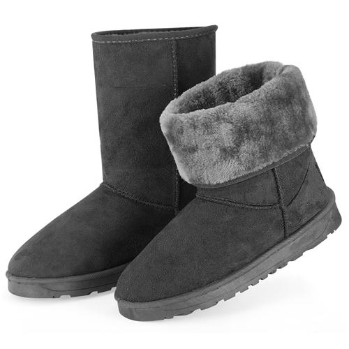 Women's Waterproof Snow Boots Women's Clothing Gray 5 - DailySale